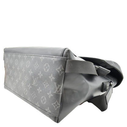 Louis Vuitton Voyager MM Monogram Eclipse Messenger Bag Black