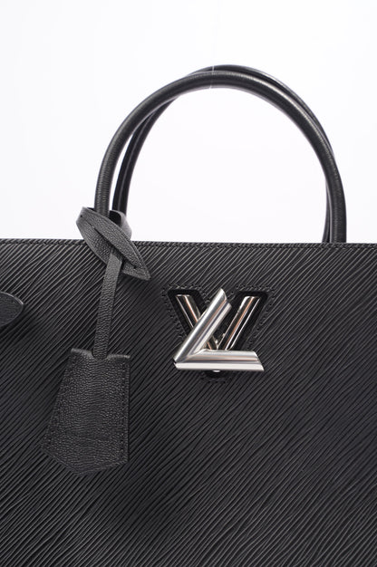 Louis Vuitton Twist Tote Bag Black Epi Leather