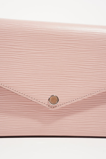Louis Vuitton Womens Pochette Felicie Rose Epi Leather