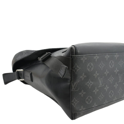 Louis Vuitton Voyager MM Monogram Eclipse Messenger Bag Black