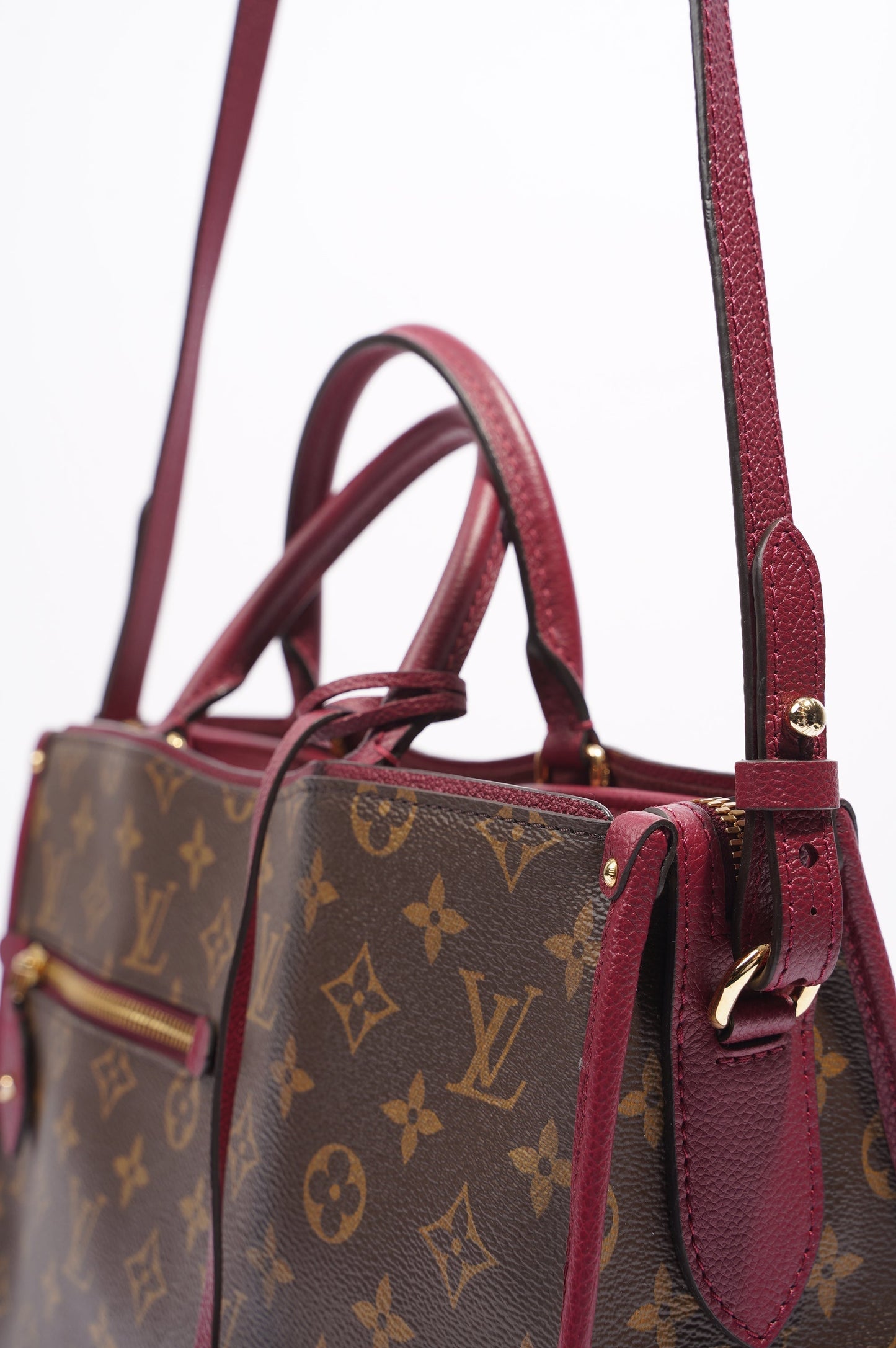 Louis Vuitton Popincourt Monogram Canvas Raisin PM