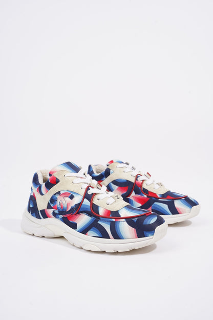 Chanel CC Logo Blue   Multi EU 38   UK 5