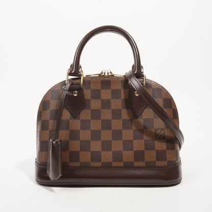 Louis Vuitton Womens Alma Damier Ebene BB