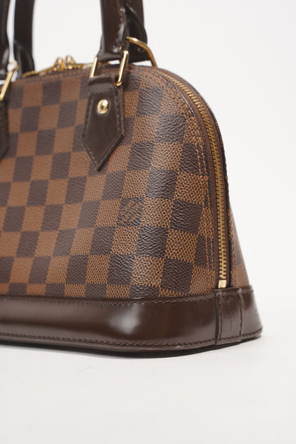 Louis Vuitton Womens Alma Damier Ebene BB