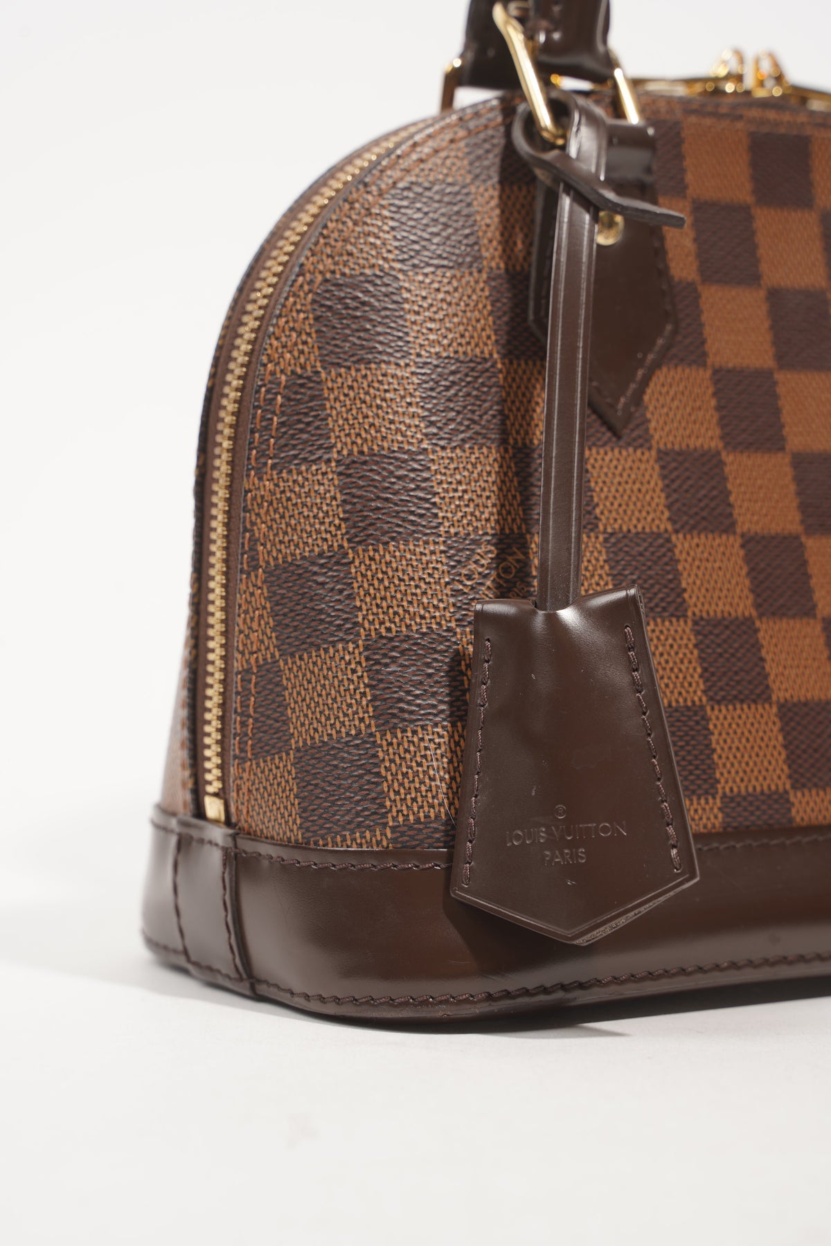 Louis Vuitton Womens Alma Damier Ebene BB