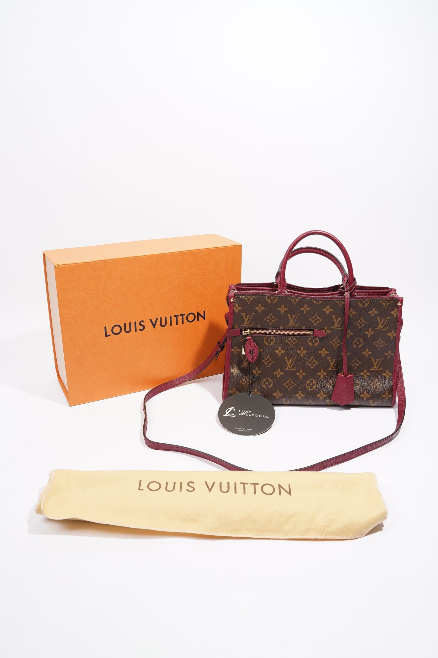 Louis Vuitton Popincourt Monogram Canvas Raisin PM