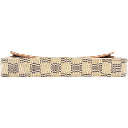 Louis-vuitton Damier Azur Pochette Felicie Chain Wallet Rose Ballerine