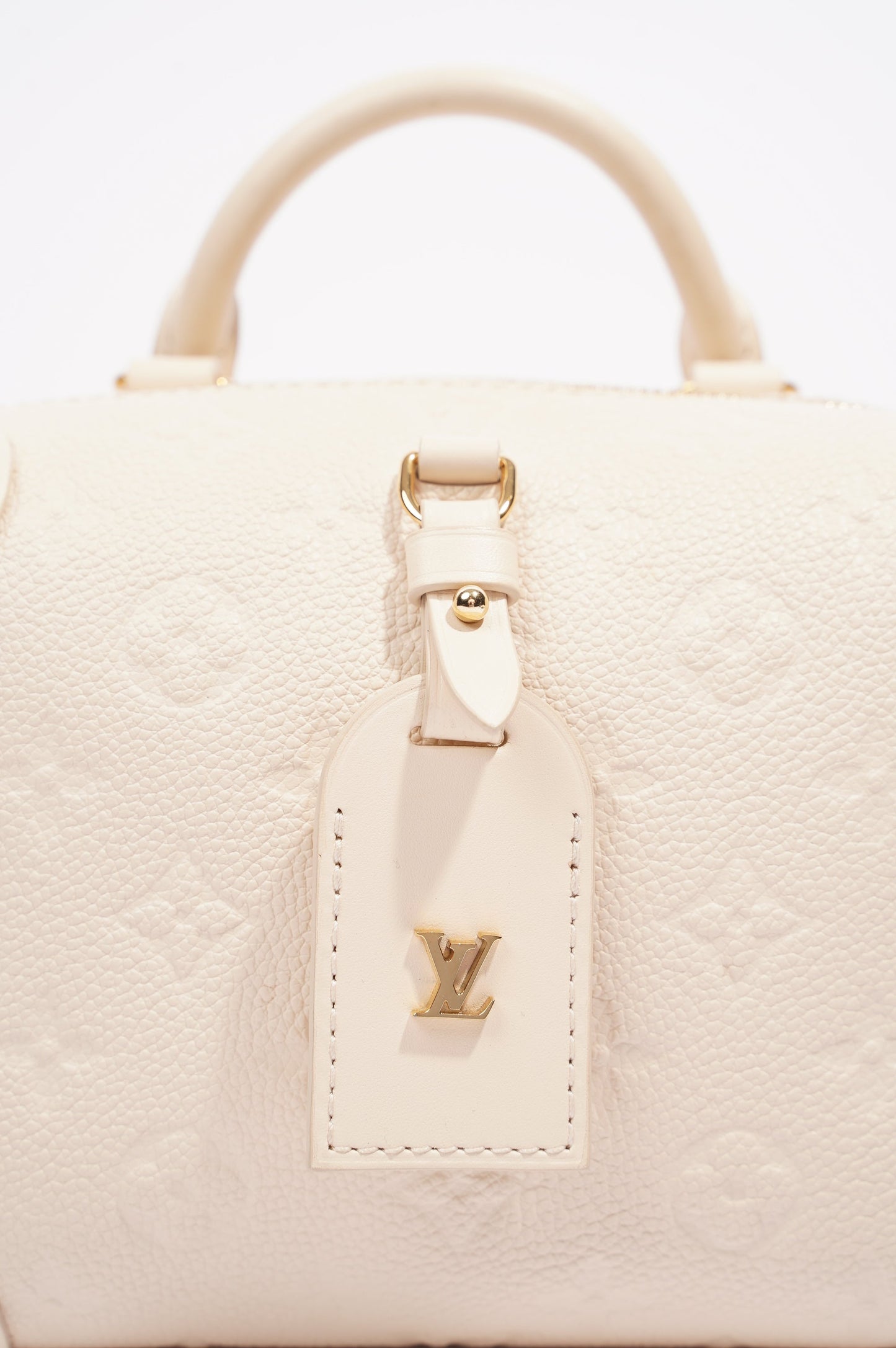 Louis Vuitton Malle Souple Empreinte Embossed White Leather