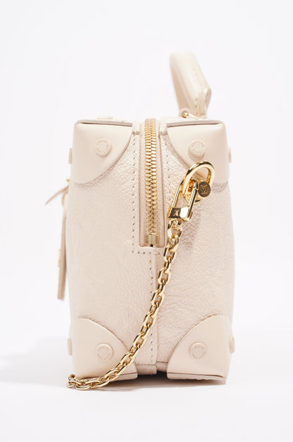 Louis Vuitton Malle Souple Empreinte Embossed White Leather