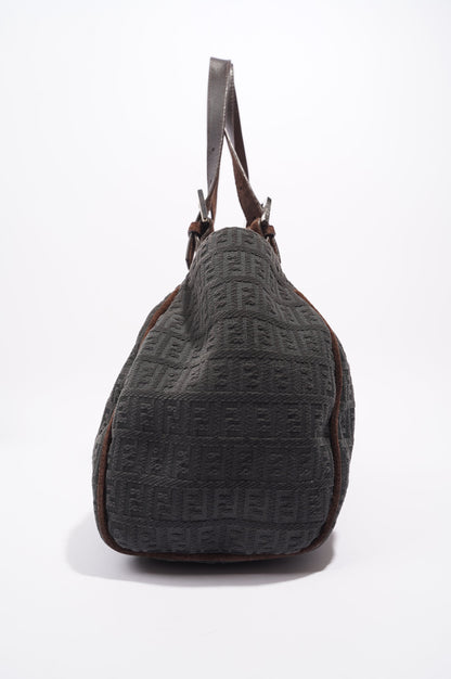 Fendi Zucchino Shoulder Bag Grey