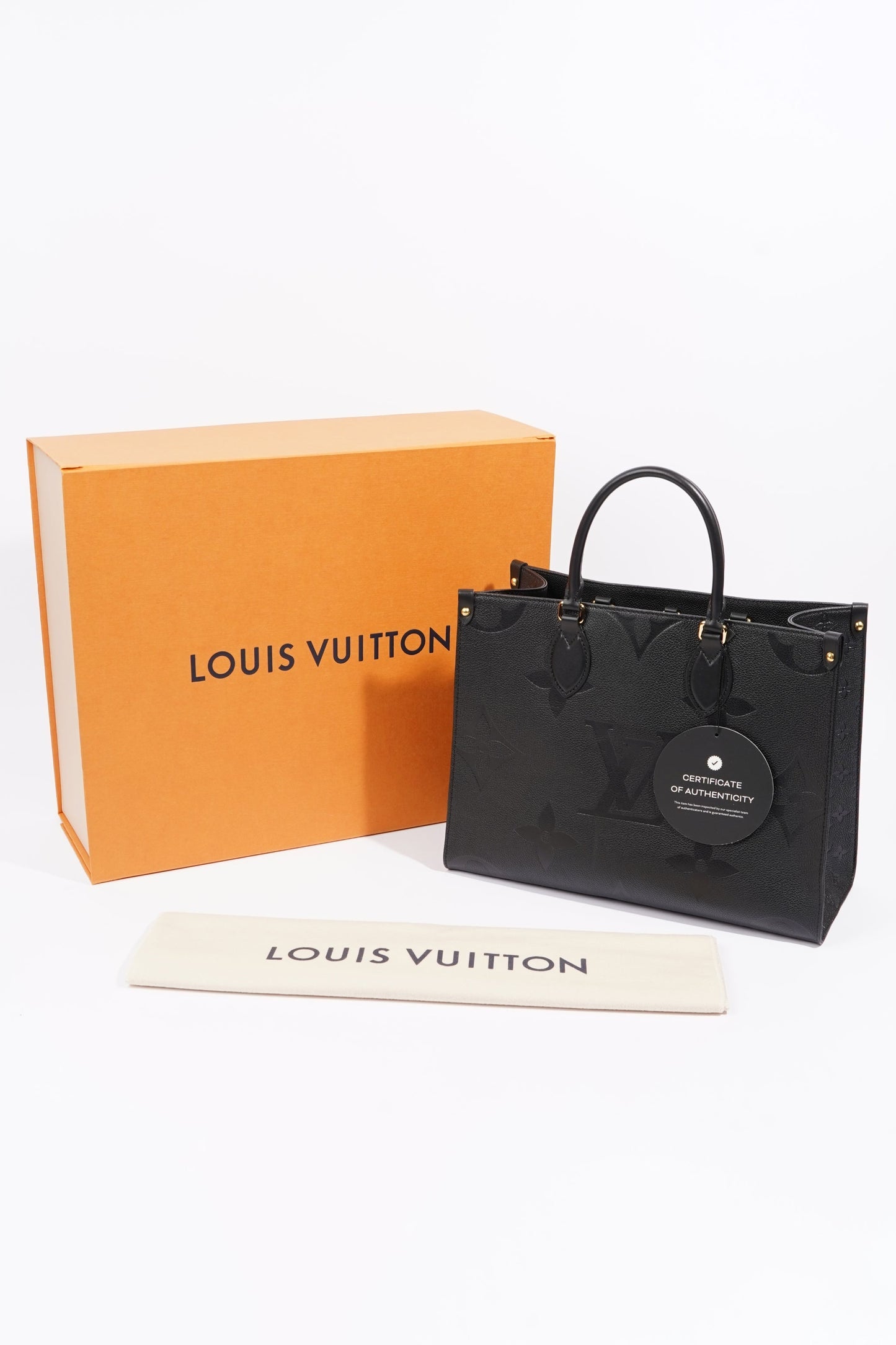 Louis Vuitton On The Go Bag Monogram Empreinte Leather MM