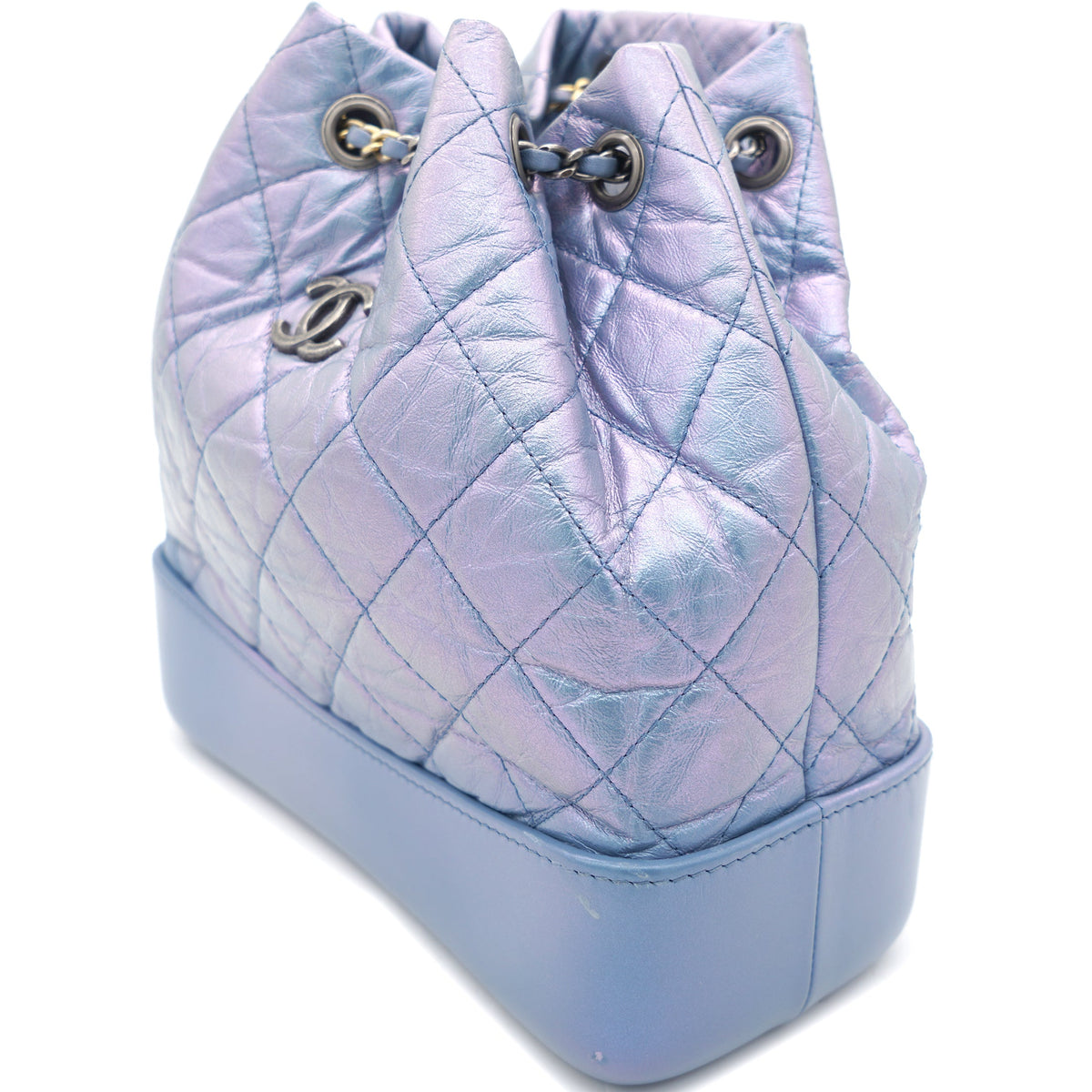 Gabrielle backpack in Purple leather