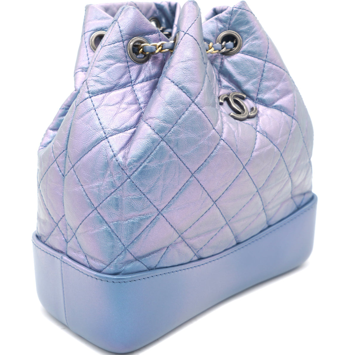 Gabrielle backpack in Purple leather