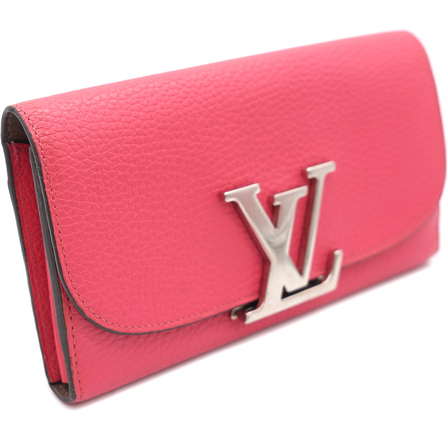 Louis-vuitton Taurillon Leather Vivienne LV Long Wallet Pink