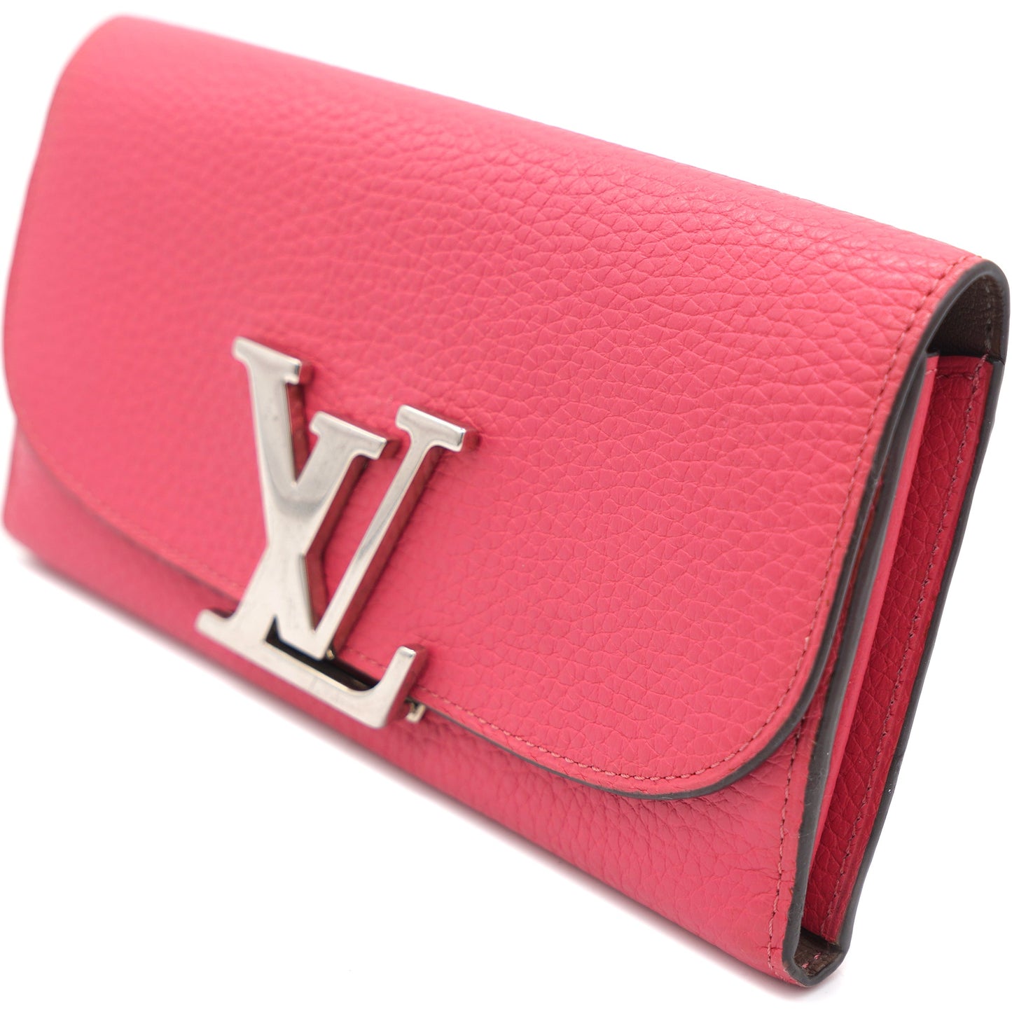 Louis-vuitton Taurillon Leather Vivienne LV Long Wallet Pink