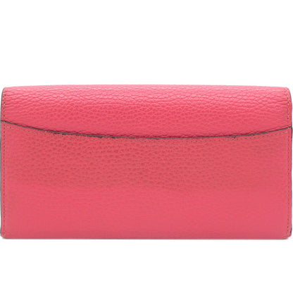 Louis-vuitton Taurillon Leather Vivienne LV Long Wallet Pink