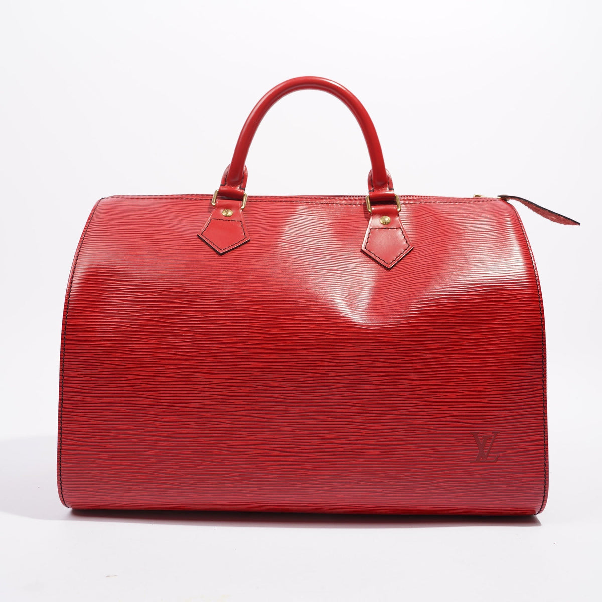 Louis Vuitton Womens Speedy Red Epi Leather 30