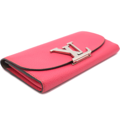 Louis-vuitton Taurillon Leather Vivienne LV Long Wallet Pink