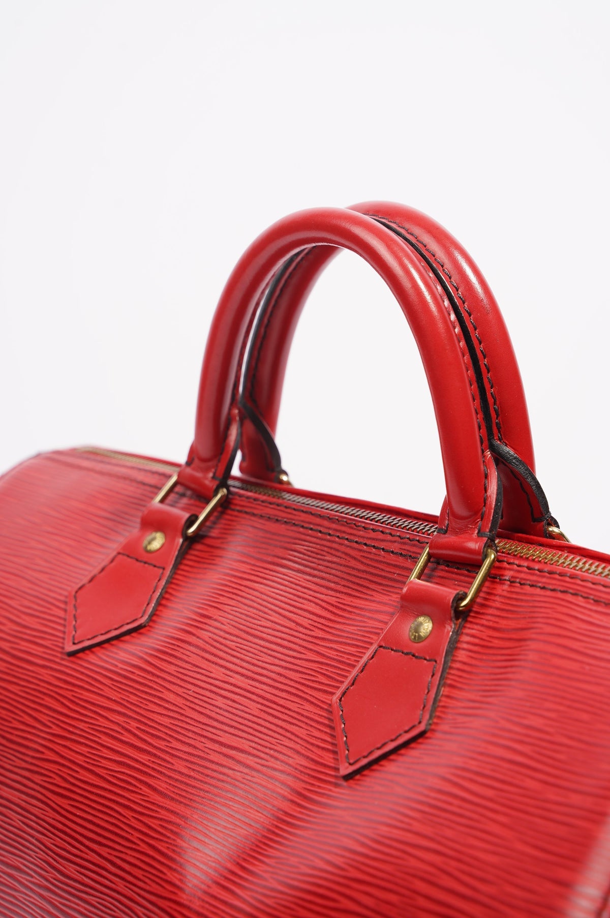 Louis Vuitton Womens Speedy Red Epi Leather 30