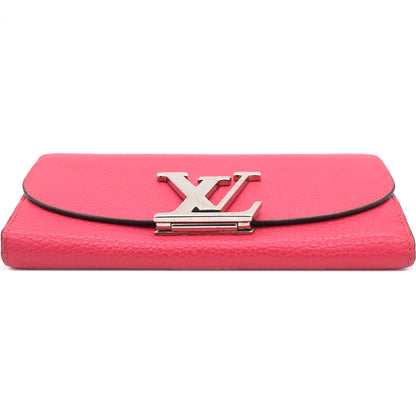 Louis-vuitton Taurillon Leather Vivienne LV Long Wallet Pink