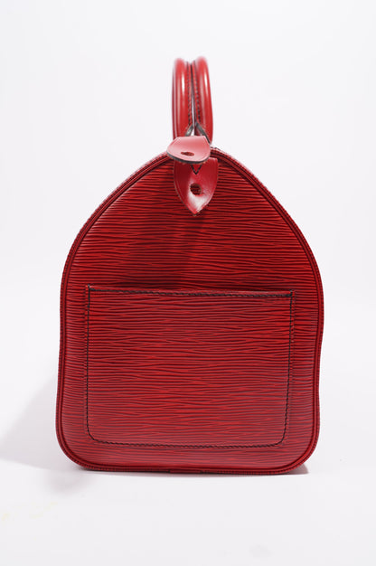 Louis Vuitton Womens Speedy Red Epi Leather 30