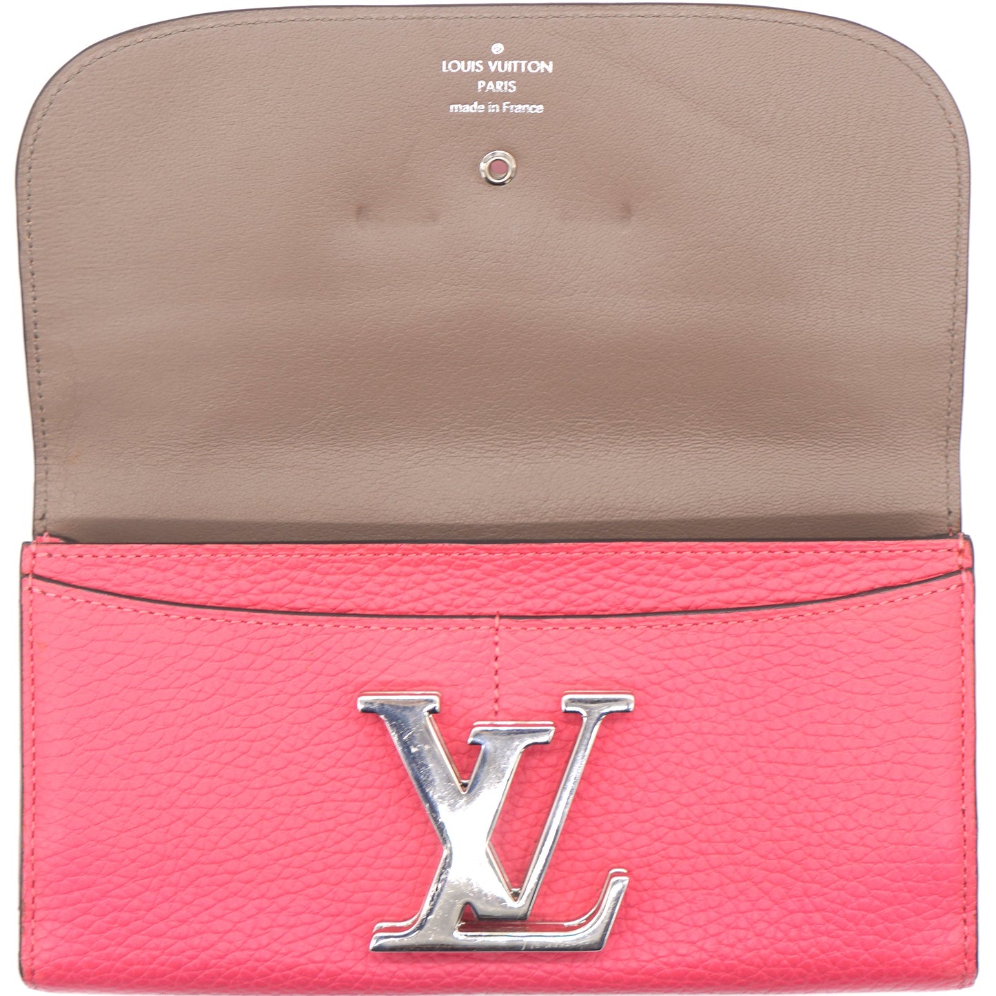 Louis-vuitton Taurillon Leather Vivienne LV Long Wallet Pink