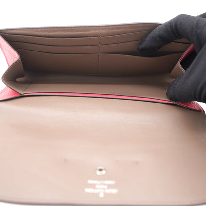 Louis-vuitton Taurillon Leather Vivienne LV Long Wallet Pink