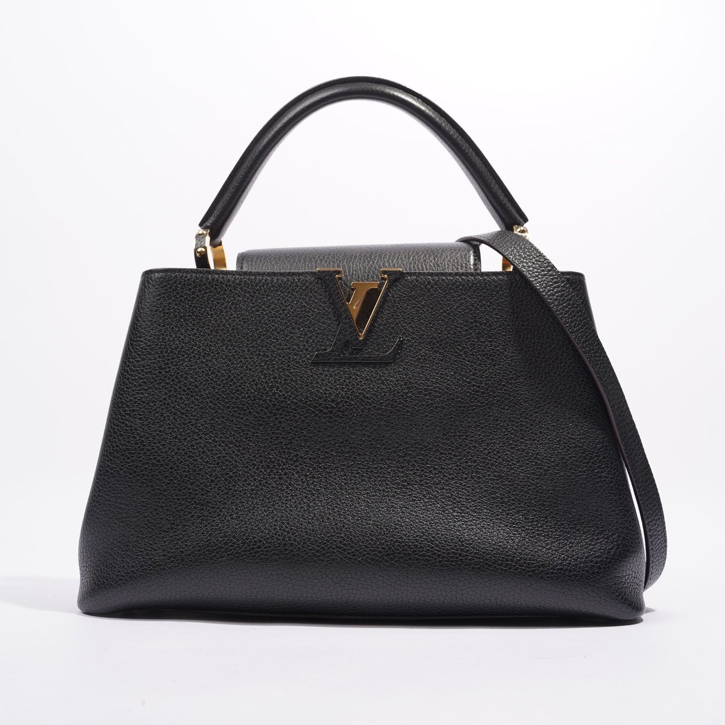 Louis Vuitton LV Capucines Bag Black Leather