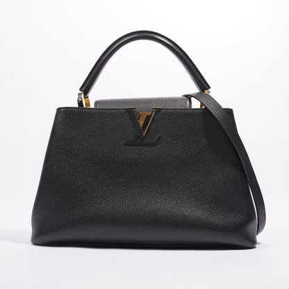 Louis Vuitton LV Capucines Bag Black Leather