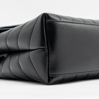 Saint Laurent/YSL Medium Loulou Shoulder Bag Calfskin So Black