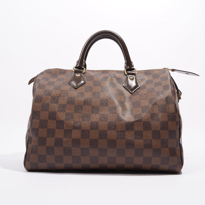 Louis Vuitton Womens Speedy Bag Damier Ebene Canvas 30