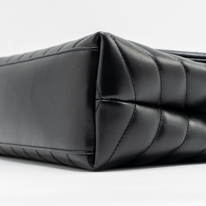 Saint Laurent/YSL Medium Loulou Shoulder Bag Calfskin So Black