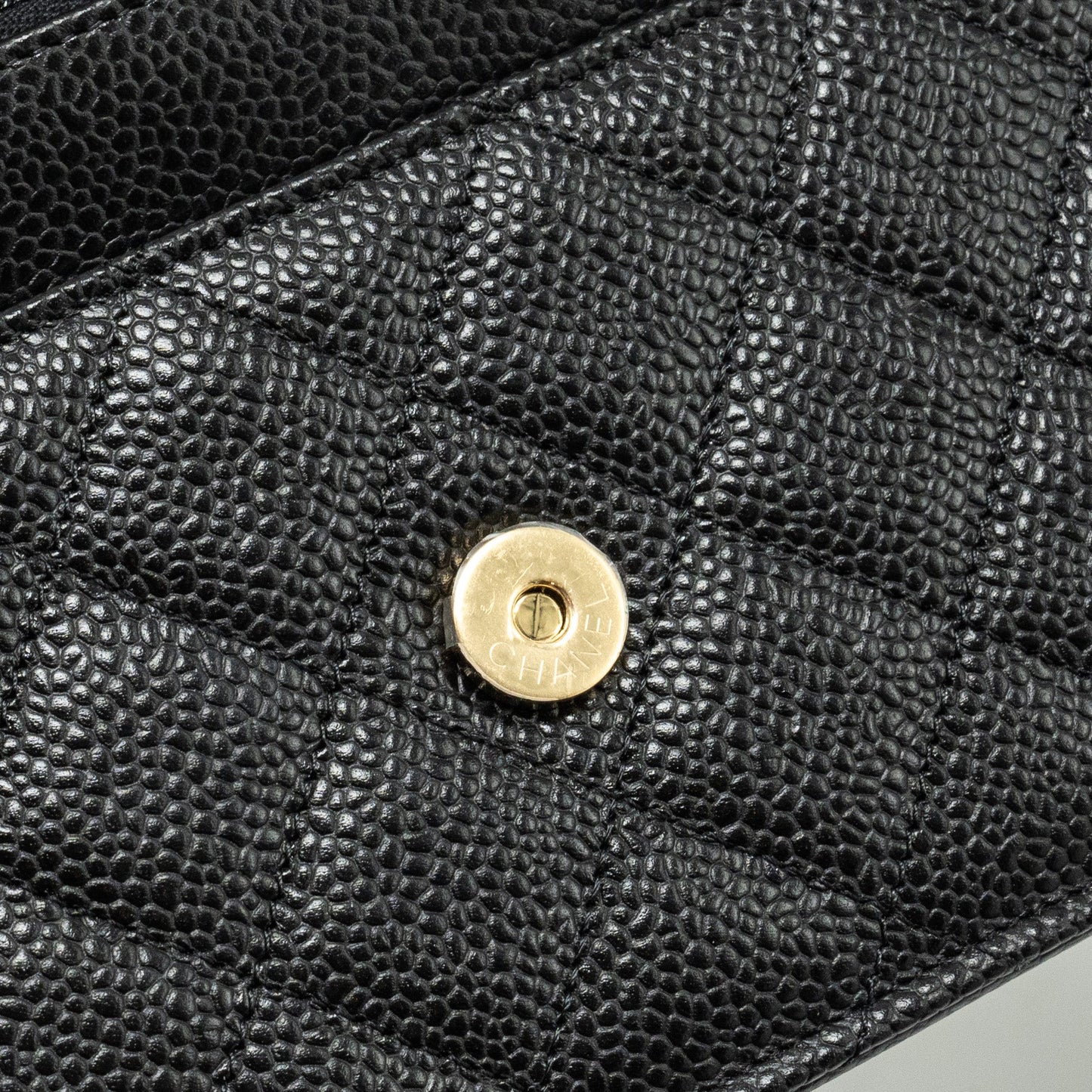 Chanel Classic Wallet on Chain Caviar Black GHW (Microchip)