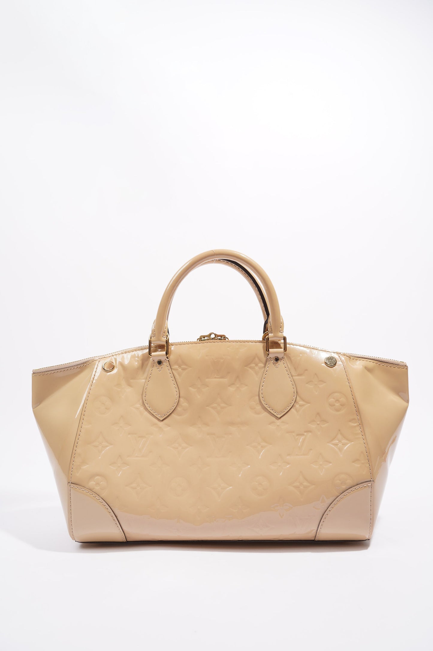 Louis Vuitton Santa Monica Bag Beige Vernis Leather