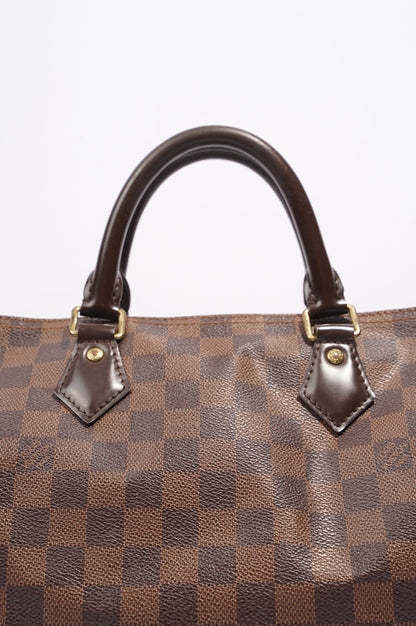 Louis Vuitton Womens Speedy Bag Damier Ebene Canvas 30