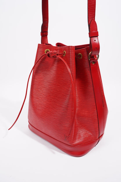 Louis Vuitton Noe Bag Red Epi Leather GM