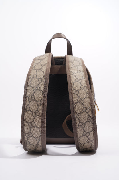 Gucci Womens Ophidia GG Backpack Brown Canvas Small