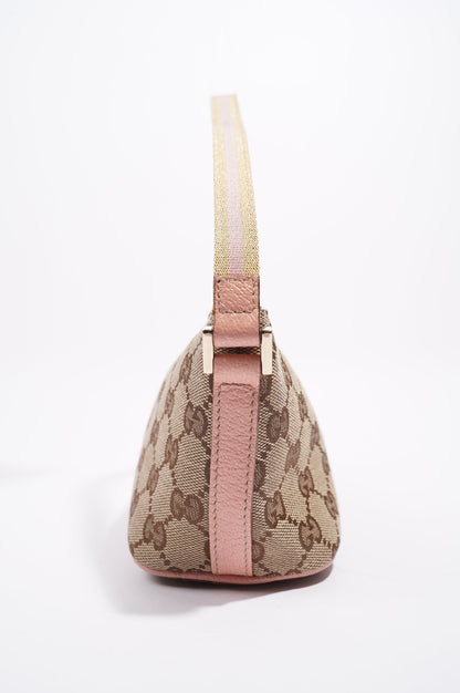 Gucci Womens Vintage Boat Pochette Supreme / Pink