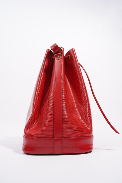 Louis Vuitton Noe Bag Red Epi Leather GM