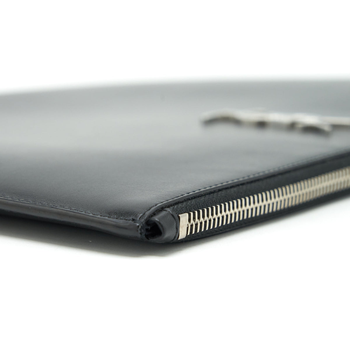 Saint Laurent iPad Holder /Clutch Calfskin Black SHW