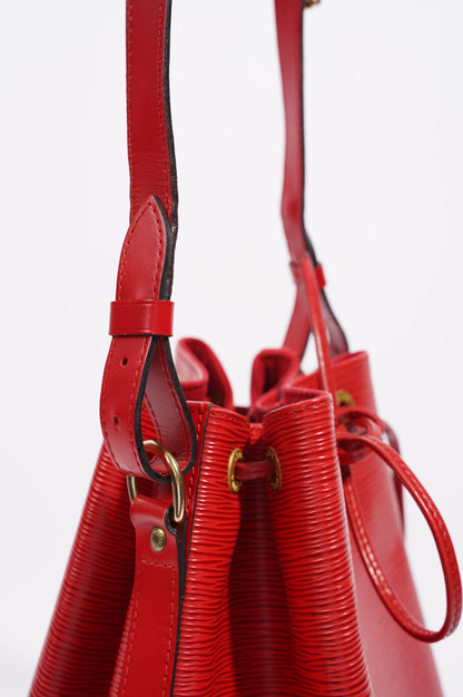 Louis Vuitton Noe Bag Red Epi Leather GM