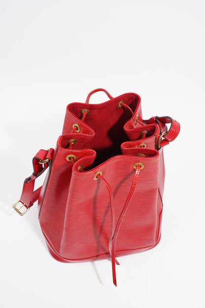 Louis Vuitton Noe Bag Red Epi Leather GM