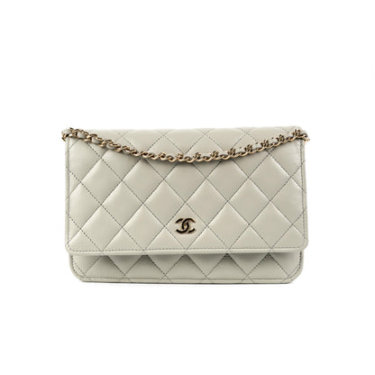 Chanel Wallet on Chain WOC Lambskin Grey (Microchipped)