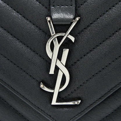 Saint Laurent/YSL Quilted Medium College Bag Lambskin Black Ruthenium Hardware