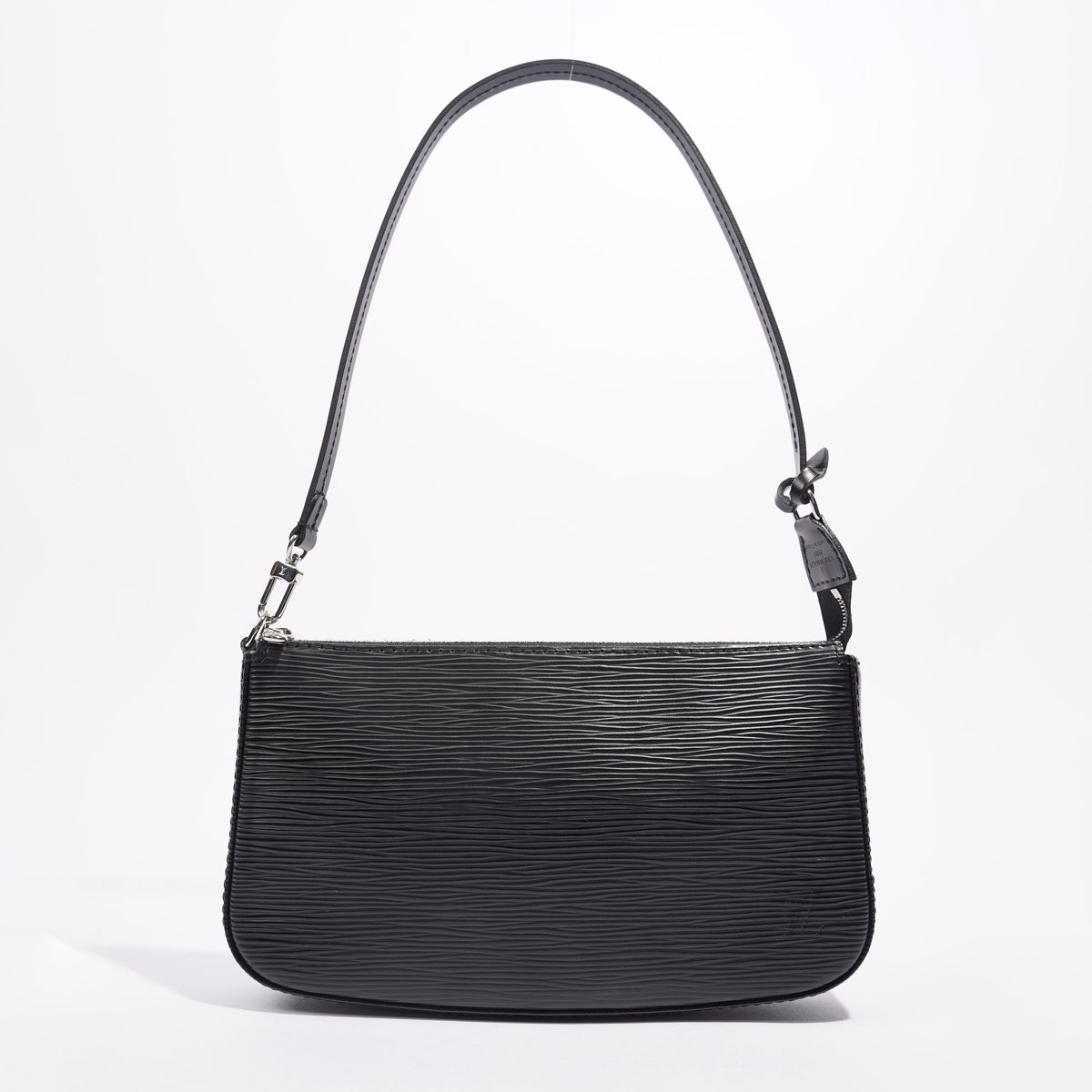Louis Vuitton Womens Pochette Accessoires Black Epi Leather