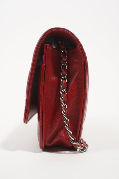 Chanel Womens Wallet On Chain Burgundy