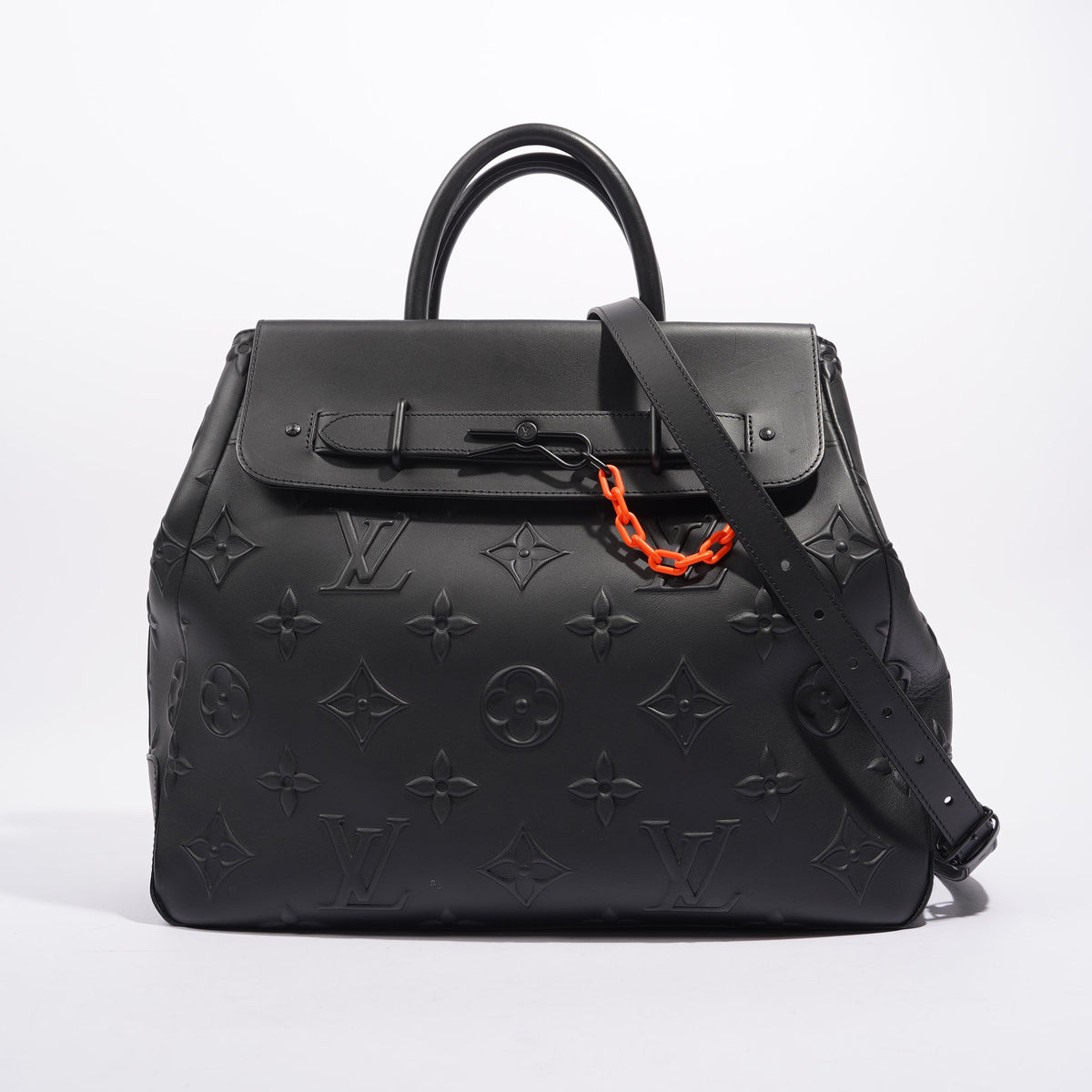 Louis Vuitton Womens Steamer Tote Black
