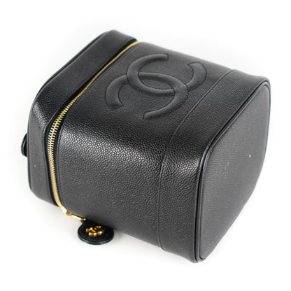 ITEM 11 - Chanel Vintage Caviar Vanity