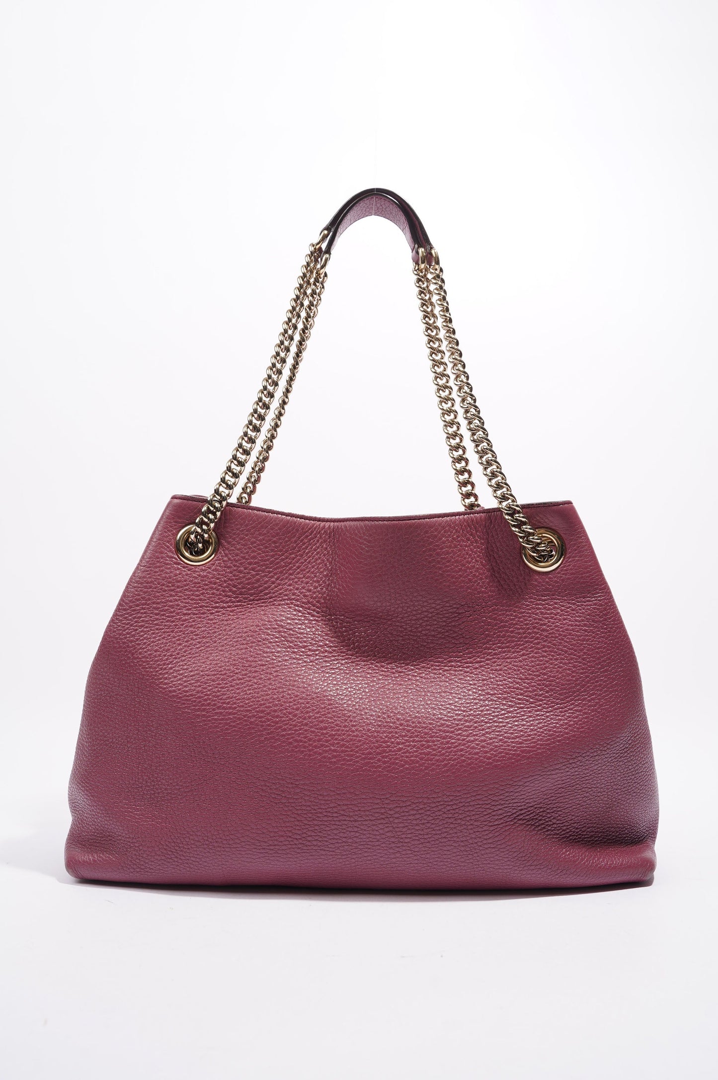 Gucci Womens Soho Shopper Tote Pink Leather