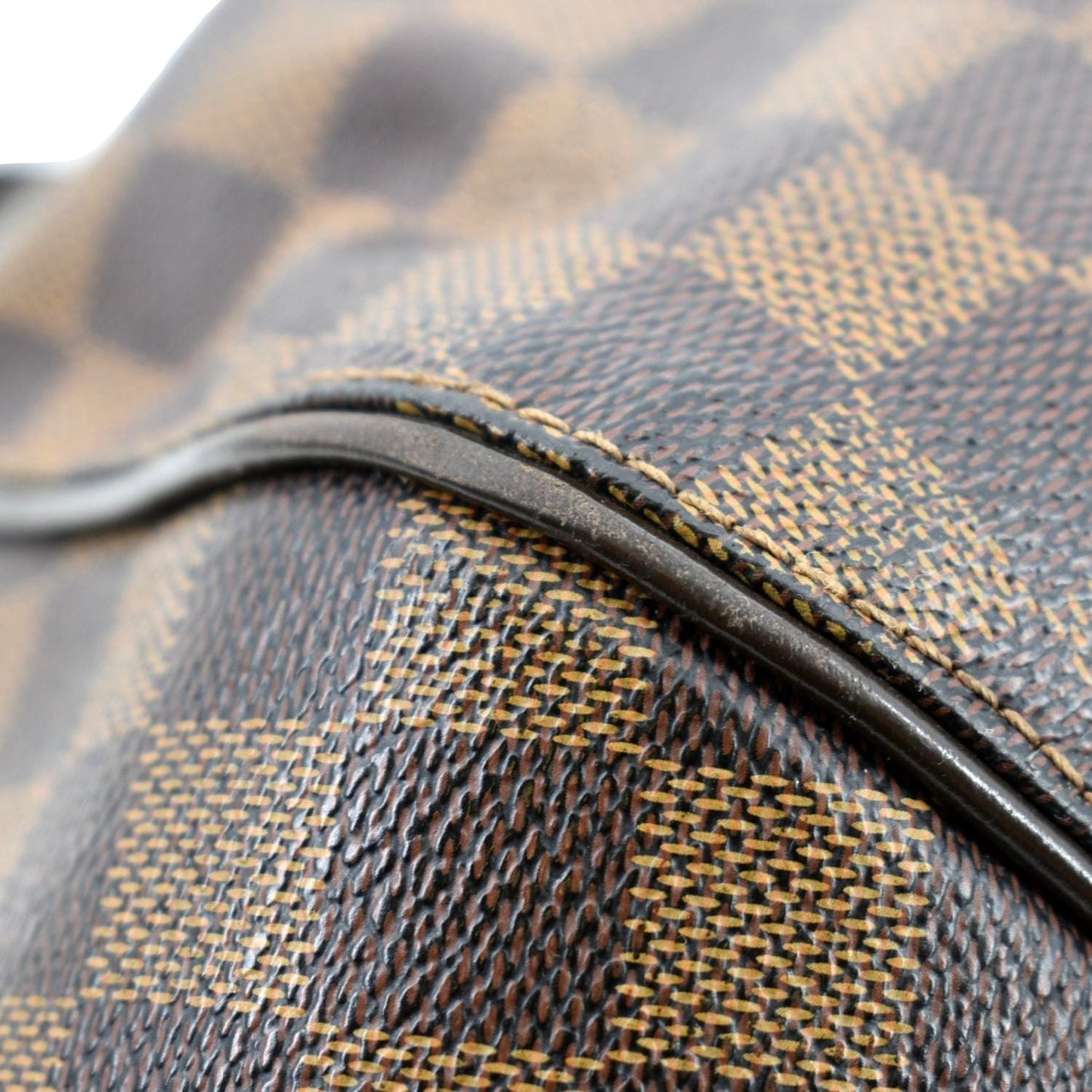 Louis Vuitton Sistina GM Damier Ebene Shoulder Bag Brown